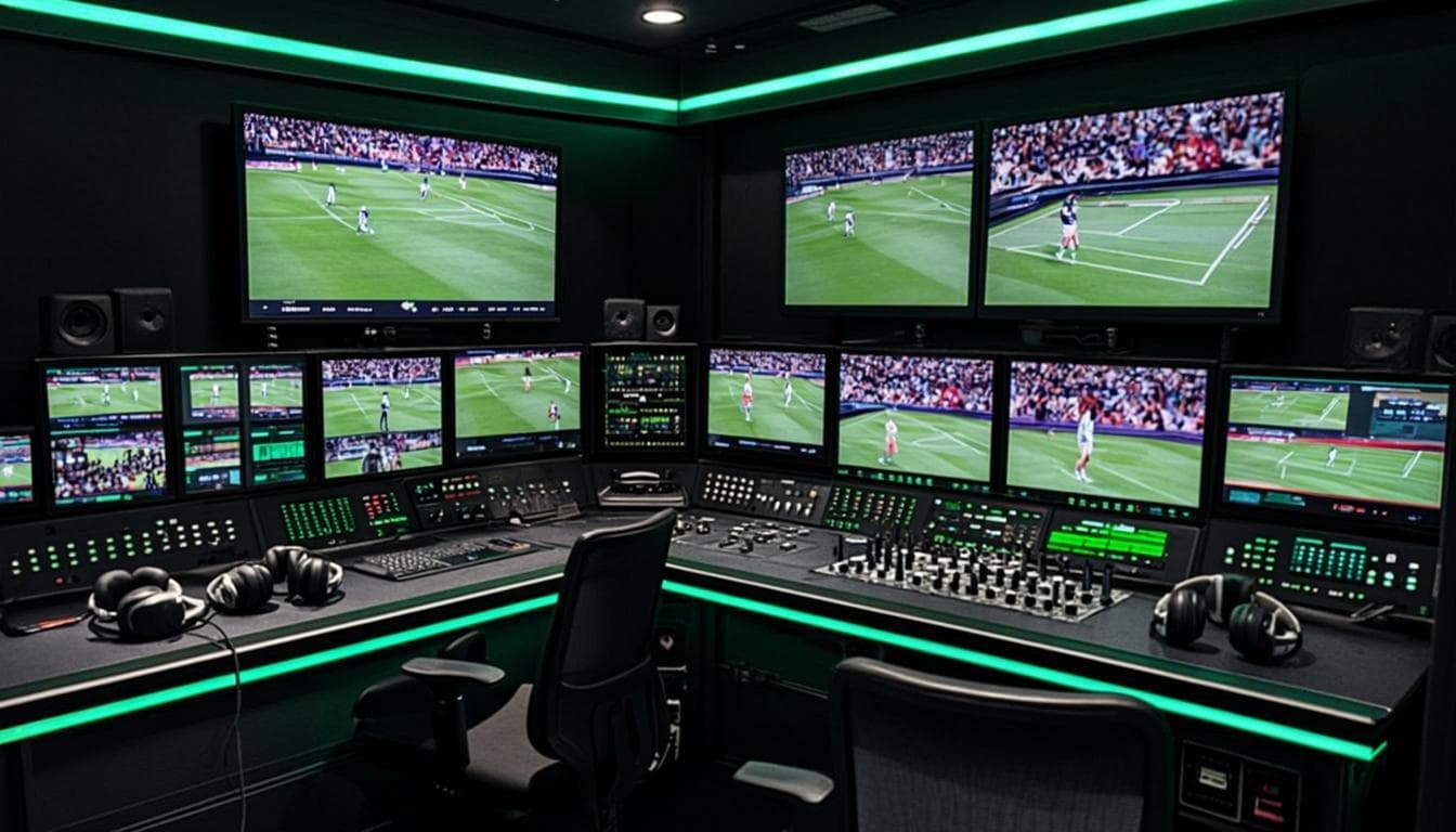 Live broadcast control room
